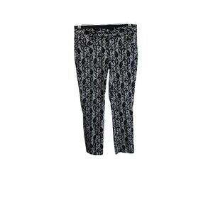 Candies Women's Pants‎ Marilyn Ankle Sz 9 Black Laced Stretch Cotton